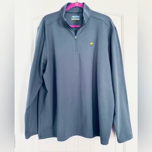 Jack Nicklaus 1/2 Zip Navy Blue Long Sleeve Pullover Sz Large